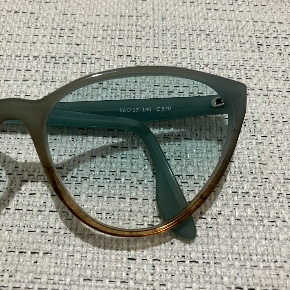SEE Eyewear Eyeglasses Glasses Cat Eye Frames in Greenish Blue & Grey Style 6963 - Picture 5 of 6